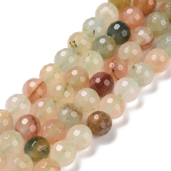 

PandaHall Natural Gemstone Beads Strands, Faceted(128 Facets), Round, 8.5mm, Hole: 1.2mm, about 45pcs/strand, 14.76''(37.5cm) Other Jade...