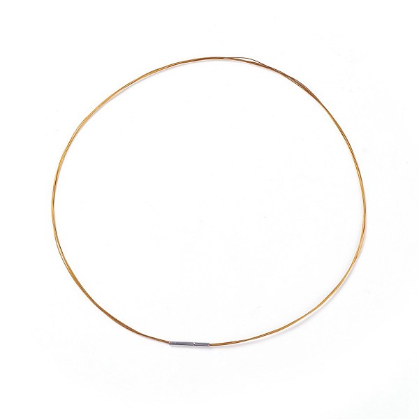 

PandaHall Steel Wire Necklace Making, with Stainless Steel Clasps, Mixed Color, 17.51 inch(44.5cm), 0.3mm Steel Multicolor
