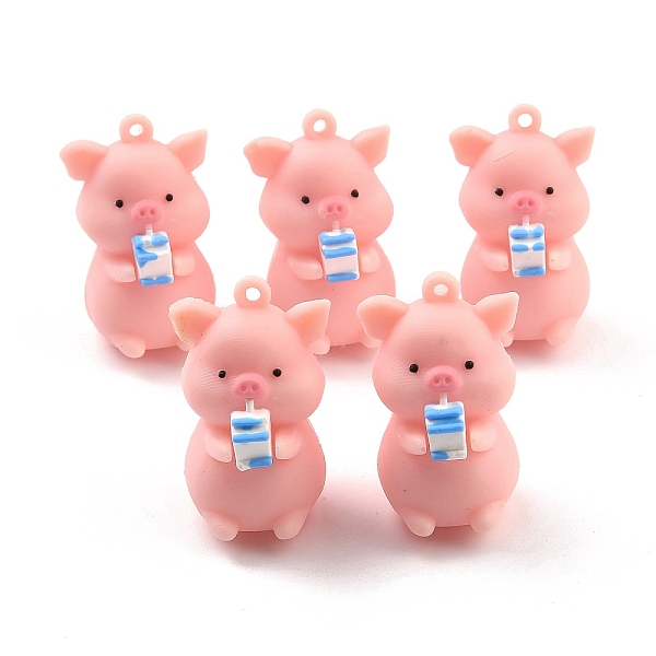 

PandaHall PVC Pendants, for DIY Keychain Making, Pig with Milk, Pink, 40x25x29mm, Hole: 2.5mm PVC Pig Pink