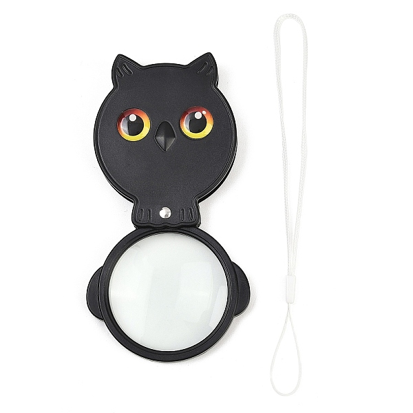 Owl Foldable Acrylic Portable ClipOn 8X Magnifying Glass