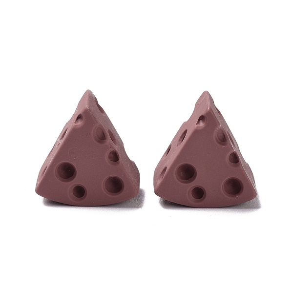 

PandaHall Resin Cabochons, DIY Hair Accessories, Cheese, Sandy Brown, 19.5x19.5x11mm Resin Food