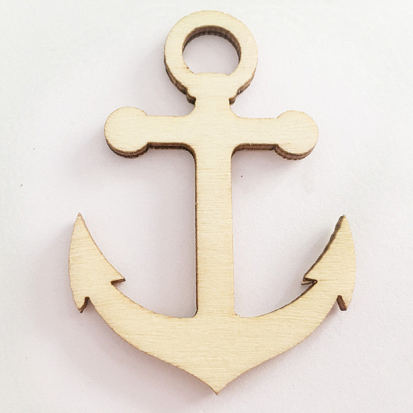

PandaHall Unfinished Wood Pendant Decorations, Kids Painting Supplies,, Wall Decorations, Anchor, BurlyWood, 60x42mm Wood Orange