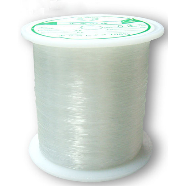 

PandaHall Nylon Wire, Clear, 0.3mm, about 142.16 yards(130m)/roll Nylon Clear