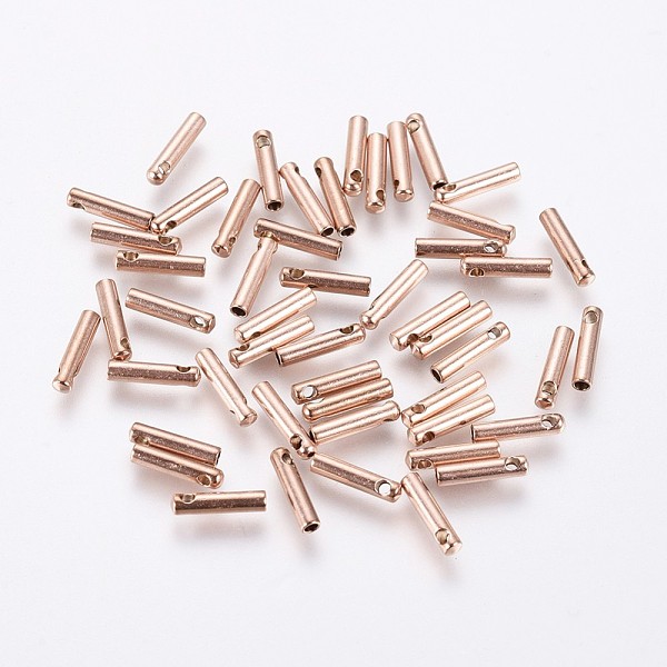 

PandaHall Ion Plating(IP) 304 Stainless Steel Cord Ends, End Caps, Column, Rose Gold, 7x1.6mm, Hole: 0.8mm, Inner Diameter: 1mm 304...
