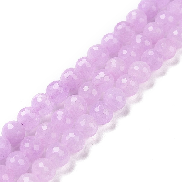 

PandaHall Natural Amethyst Beads Strands, Faceted(128 Facets), Round, 8x8mm, Hole: 1mm, about 50pcs/strand, 15.39''(39.1cm) Amethyst Round