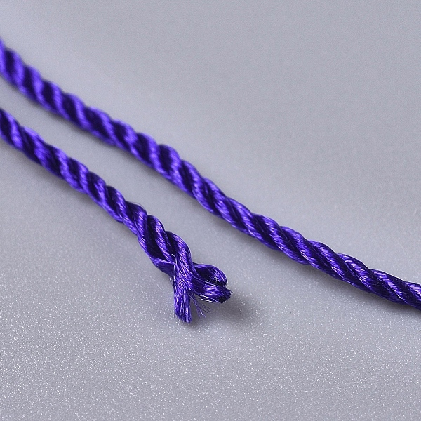 

PandaHall Nylon Thread, for Jewelry Making, Indigo, 1.5mm, about 20m/card Nylon Purple