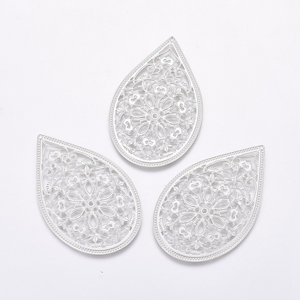 

PandaHall Brass Big Pendants, Mixed Shapes, Mixed Color, 35~80x30~55x0.5~4mm, Hole: 1.2~3mm Brass Mixed Shapes