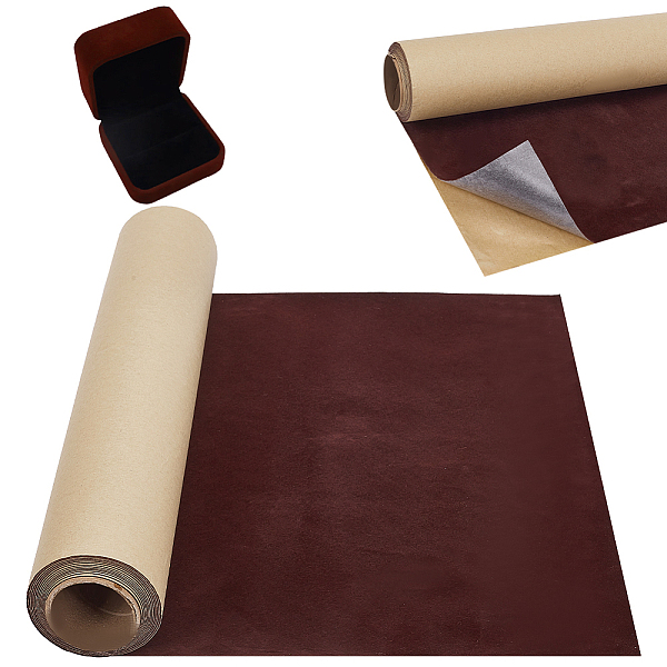 WADORN Self Adhesive Velvet Flocking Liner for Jewelry Drawer
