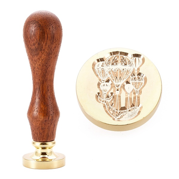 

PandaHall Brass Wax Sealing Stamp, with Rosewood Handle for Post Decoration DIY Card Making, Whale Pattern, 89.5x25.5mm Brass Whale