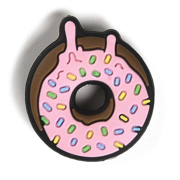 

PandaHall Silicone Focal Beads, Chewing Beads For Teethers, DIY Nursing Necklaces Making, Donut, 28x25x8mm, Hole: 2.5mm Silicone Donut