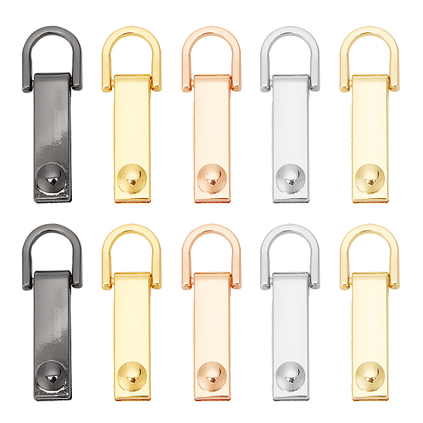 

PandaHall WADORN 10Pcs 5 Colors Alloy Bag Suspension Clasps, with Screws, Rectangle, Mixed Color, 4.7x1.6x0.7cm, Inner Diameter: 1.05x1.1cm...