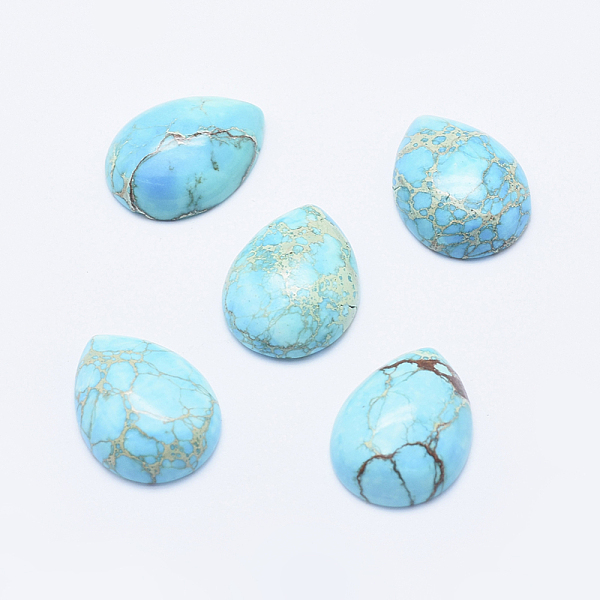 

PandaHall Natural Regalite/Imperial Jasper/Sea Sediment Jasper Cabochons, Dyed, teardrop, 20x15x5~6mm Imperial Jasper Teardrop
