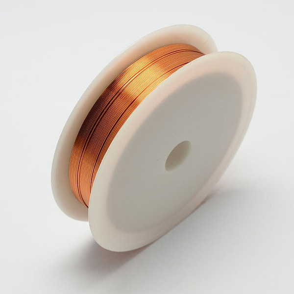 

PandaHall Bare Round Copper Wire, Raw Copper Wire, Copper Jewelry Craft Wire, Raw, 28 Gauge, 0.3mm, about 68.89 Feet(21m)/roll, 10 rolls/set..., Brown