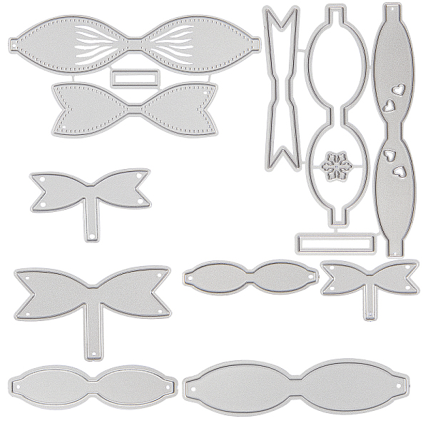 

PandaHall Carbon Steel Cutting Dies Stencils, for DIY Scrapbooking/Photo Album, Decorative Embossing DIY Paper Card, Bowknot, Matte Platinum...