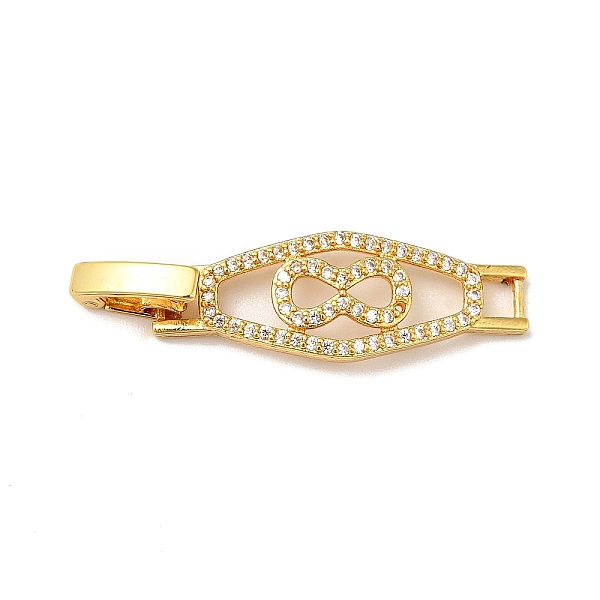 

PandaHall Rhombus with Bowknot Rack Plating Brass Clear Cubic Zirconia Watch Band Clasps, Cadmium Free & Lead Free, Long-Lasting Plated...