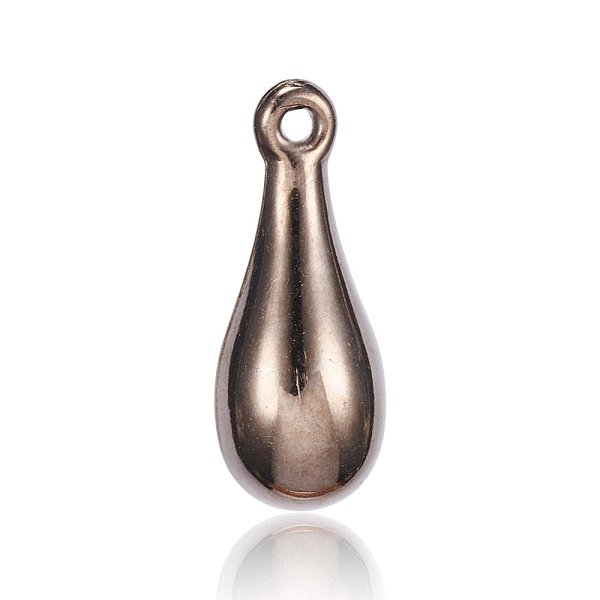

PandaHall CCB Plastic Pendants, teardrop, Gunmetal, 25.5x10mm, Hole: 2mm Plastic Teardrop