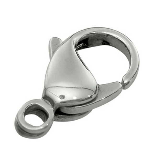 

PandaHall 316 Stainless Steel Lobster Claw Clasps, Parrot Trigger Clasps, Manual Polishing, about 6.2mm wide, 12mm long, hole: 1mm 316...