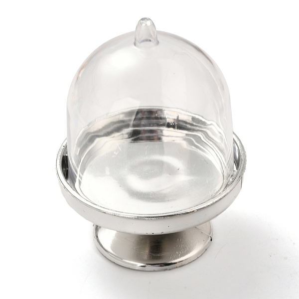 

PandaHall Transparent Plastic Candy Packing Box, with Cap, for Wedding Candy/Cake Disply, Silver, 5.8x7.7cm, Inner Diameter: 5cm Plastic...