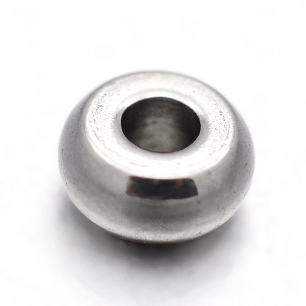 

PandaHall 303 Stainless Steel Beads, Stainless Steel Color, Donut, 4x2mm, Hole: 1mm 303 Stainless Steel Donut