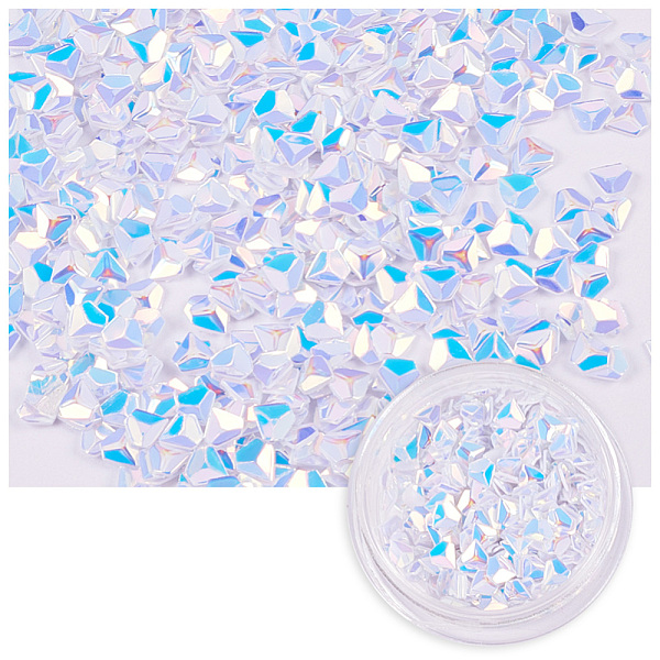 

PandaHall Laser Shining Nail Art Glitter, Manicure Sequins, DIY Sparkly Paillette Tips Nail, Diamond Shape, Lavender, 3.5x3.5x0.7mm, 1g/box..., Purple