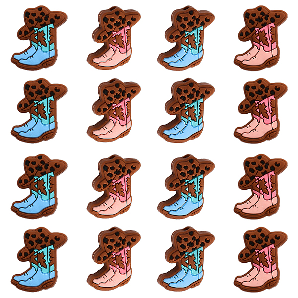16Pcs 2 Colors Sili… - image