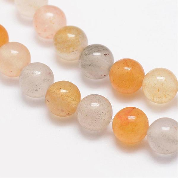 

PandaHall Round Natural Yellow Hematoid Quartz Beads Strands, Ferruginous Quartz, 8mm, Hole: 1mm, about 48pcs/strand, 14.9 inch Ferruginous...