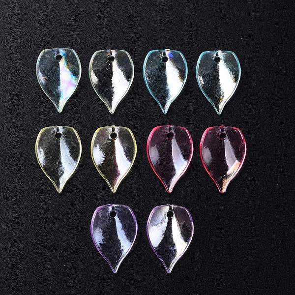

PandaHall Transparent Acrylic Beads, AB Color, Petal, Mixed Color, 21x14x1mm, Hole: 2mm, about 2300pcs/500g Acrylic Flower Multicolor