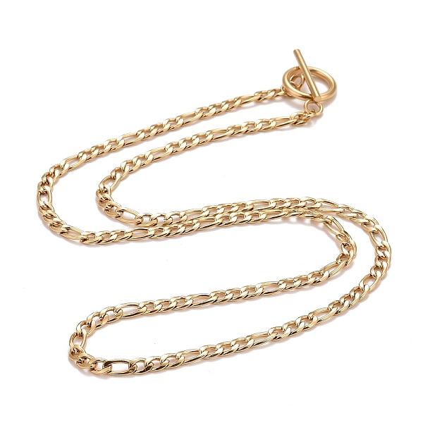 

PandaHall Ion Plating(IP) 304 Stainless Steel Chain Necklaces, Golden, 19.64 inch(49.9cm) 202 Stainless Steel
