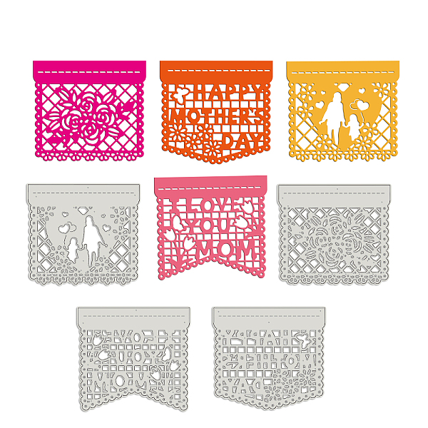 

PandaHall GLOBELAND 4Pcs 4 Style Carbon Steel Cutting Dies Stencils, for DIY Scrapbooking/Photo Album, Decorative Embossing DIY Paper Card...