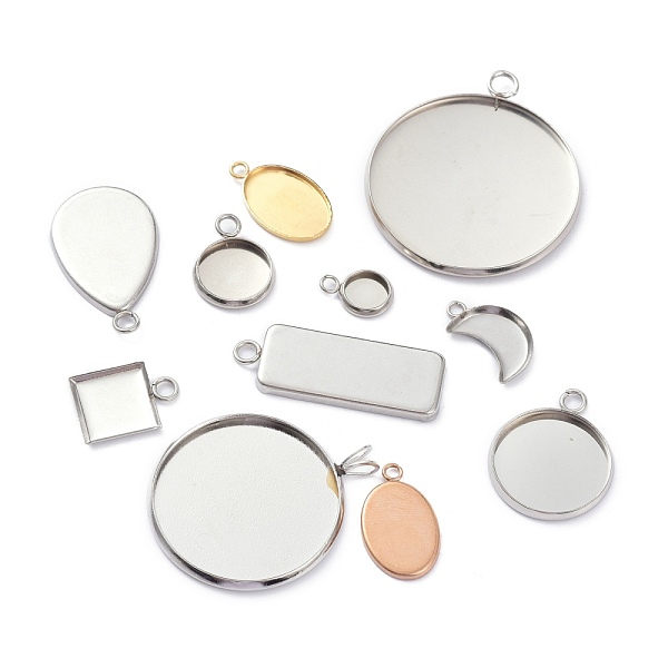 

PandaHall Stainless Steel Links, Mixed Shape, Mixed Color, Tray: 5.5~30x5.5~30mm, 10.5~36.5x8~32x1.5~2mm, Hole: 1.8~2.8mm Stainless Steel...
