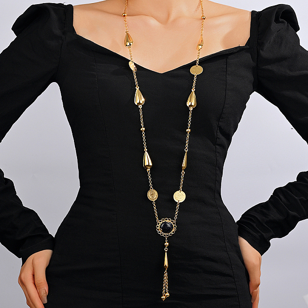 

PandaHall Signed Chain and Lariat Necklaces for Women Brass