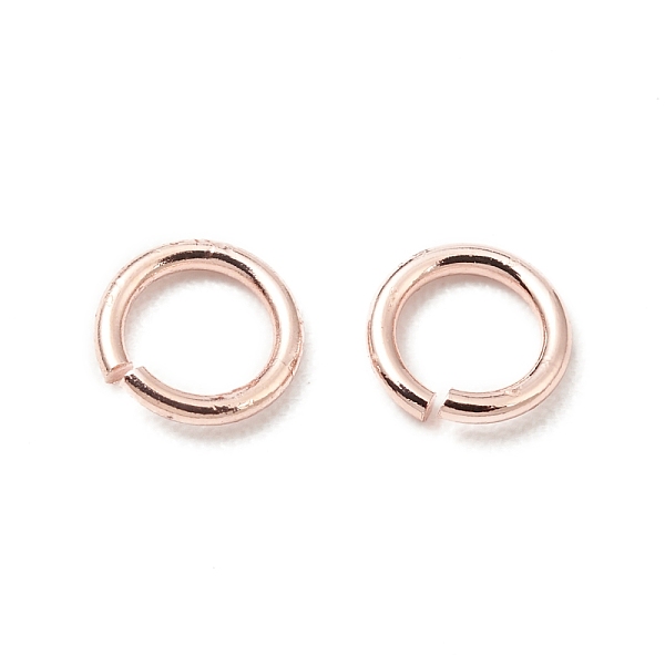 

PandaHall Brass Jump Rings, Open Jump Rings, Long-Lasting Plated, Cadmium Free & Lead Free, Round Ring, Rose Gold, 4x0.6mm, 22 Gauge, Inner...
