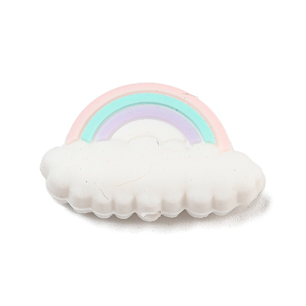 

PandaHall Silicone Focal Beads, Rainbow, 17x28x9mm, Hole: 2mm Silicone Rainbow