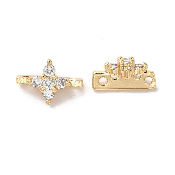 

PandaHall Brass Pave Clear Cubic Zirconia Slide Charms, Flower, Real 18K Gold Plated, 7.5x11x5.5mm, Hole: 1mm Brass+Cubic Zirconia Flower...