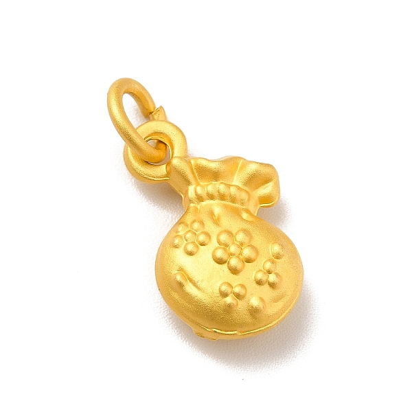 

PandaHall Rack Plating Alloy Pendants, Cadmium Free & Lead Free, with Jump Ring, Money Bag, Matte Gold Color, 16x11x5.5mm, Jump Ring...