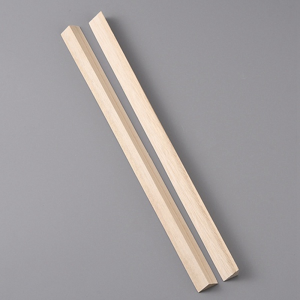 

PandaHall Triangle Wood Sticks, for Modeling DIY Hobby Crafts Woodworking, BurlyWood, 29x2x1cm Wood Orange