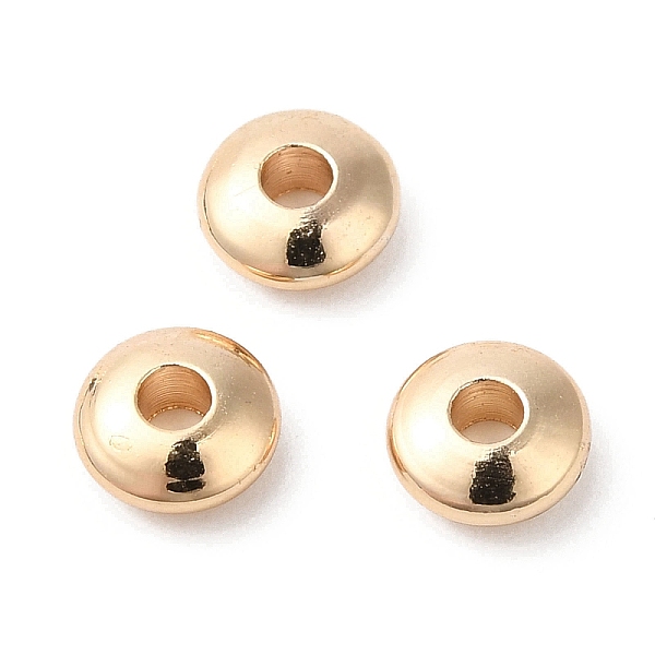 

PandaHall Brass Beads, Cadmium Free & Lead Free, Rondelle, Long-Lasting Plated, Light Gold, 5x2mm, Hole: 1.6mm Brass Rondelle
