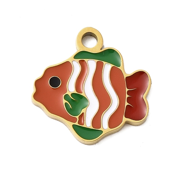 304 Stainless Steel Enamel Charms