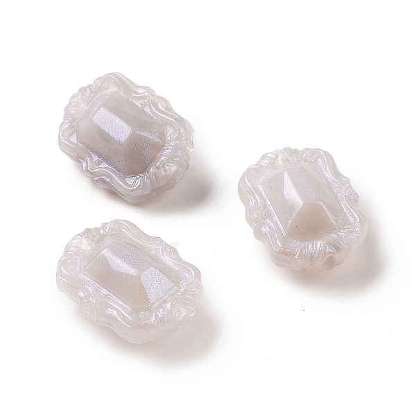 

PandaHall Opaque Acrylic Beads, Glitter Beads, Oval, Gainsboro, 18.5x13.5x9mm, Hole: 1.8mm, about 515pcs/500g Acrylic Oval Gray