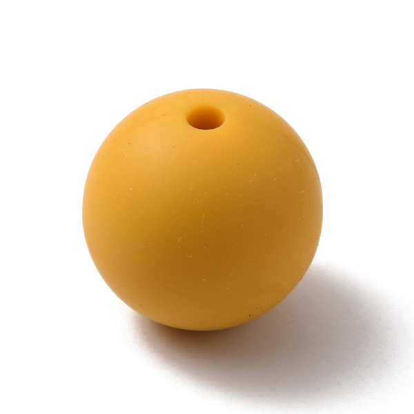 

PandaHall Food Grade Eco-Friendly Silicone Beads, Chewing Beads For Teethers, DIY Nursing Necklaces Making, Round, Dark Orange, 15mm, Hole...