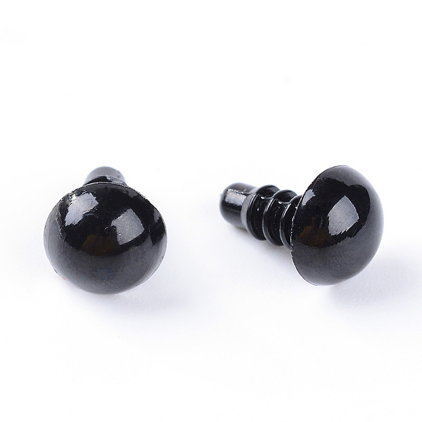 

PandaHall Craft Plastic Doll Eyes, Stuffed Toy Eyes, Safety Eyes, Black, 14mm Plastic