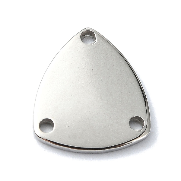 

PandaHall 201 Stainless Steel Multi-Strand Links, Triangle, Stainless Steel Color, 13x11x1mm, Hole: 1.2mm 201 Stainless Steel Triangle
