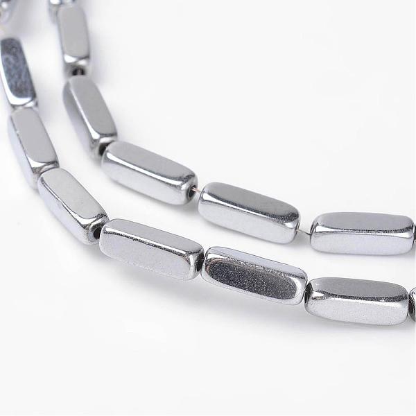 

PandaHall Cuboid Non-Magnetic Synthetic Hematite Beads Strands, Platinum Plated, 9x3x3mm, Hole: 1mm, about 45pcs/strand, 15.7 inch...