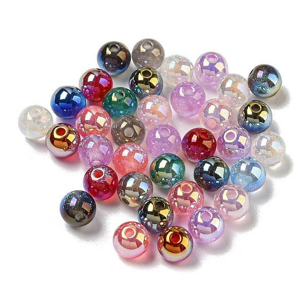 

PandaHall Acrylic Beads, Round, Mixed Color, 6mm, Hole: 1.4mm Acrylic Round Multicolor