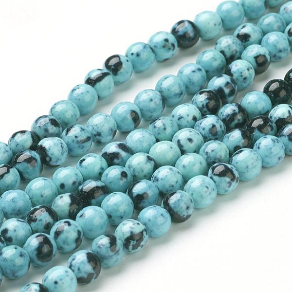 

PandaHall Synthetic Ocean White Jade Bead Strands, Dyed, Round, Sky Blue, 10mm, Hole: 1mm, about 38pcs/strand, 15.7 inch(400mm) Ocean White...