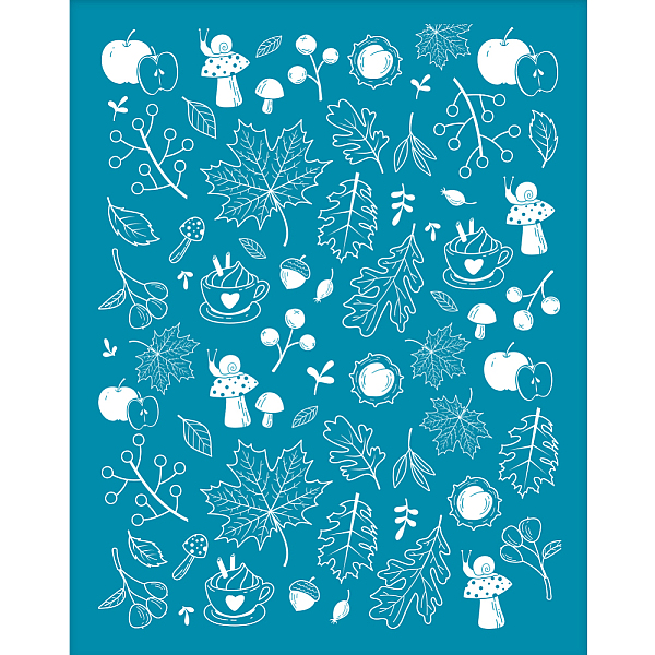 

PandaHall Silk Screen Printing Stencil, for Painting on Wood, DIY Decoration T-Shirt Fabric, Maple Leaf Pattern, 100x127mm Nylon Leaf Cyan