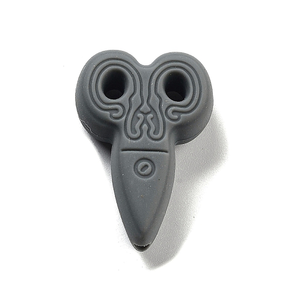 

PandaHall Food Grade Silicone Focal Beads, Silicone Teething Beads, Scissor, Gray, 29.5x20x9mm, Hole: 2mm Silicone Tool Gray