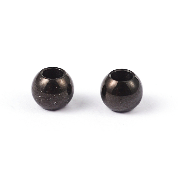 

PandaHall Rondelle 304 Stainless Steel Spacer Beads, Electrophoresis Black, 4mm, Hole: 2mm 304 Stainless Steel Rondelle