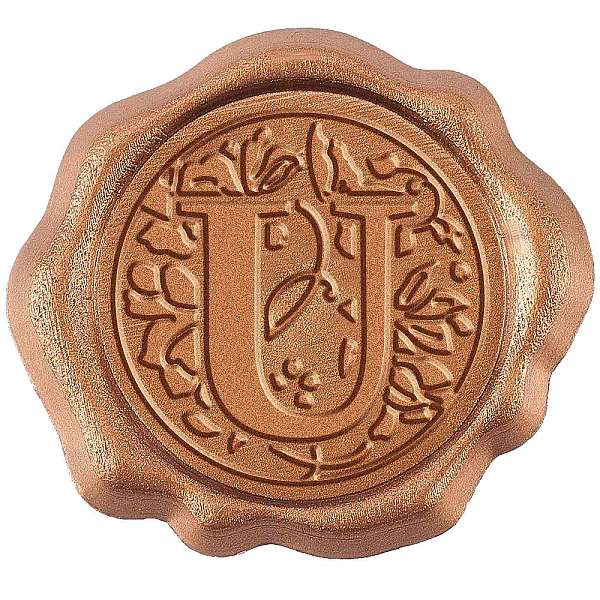 

PandaHall CRASPIRE Adhesive Wax Seal Stickers, For Envelope Seal, Alphabet, Letter.U, 25mm Wax Letter U Gold