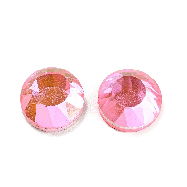 

PandaHall Glass Rhinestone Cabochons, Flat Back & Back Plated, Faceted, Half Round, Pearl Pink, 12x5mm Glass Rhinestone Half Round